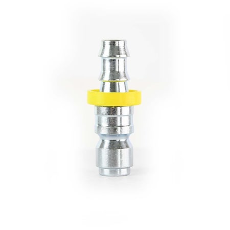 Interstate Pneumatics 3/8 Inch Auto Coupler Plug x 3/8 Inch Easy-Lock Barb (Silver Color) CPA665Z